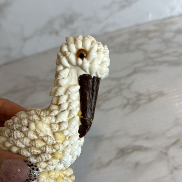 Vtg bird of shells sea shell folk art decor - Picture 5 of 8